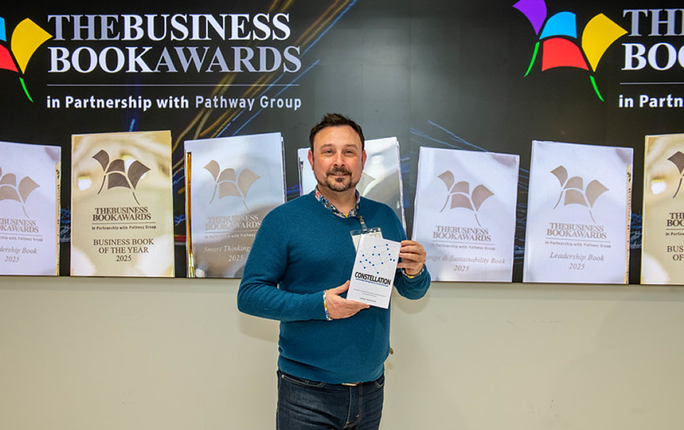 Danny Wareham with Constellation - finalist for Leadership book of the year
